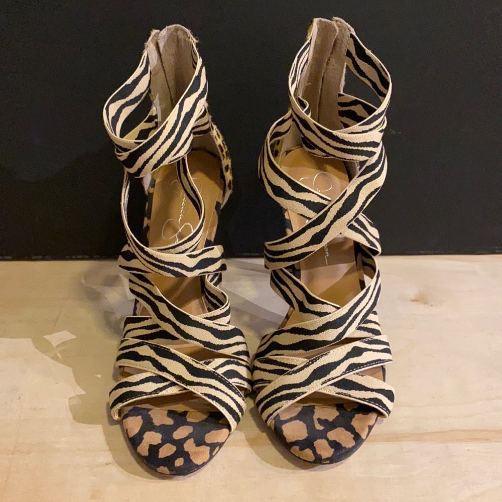 Strappy heels